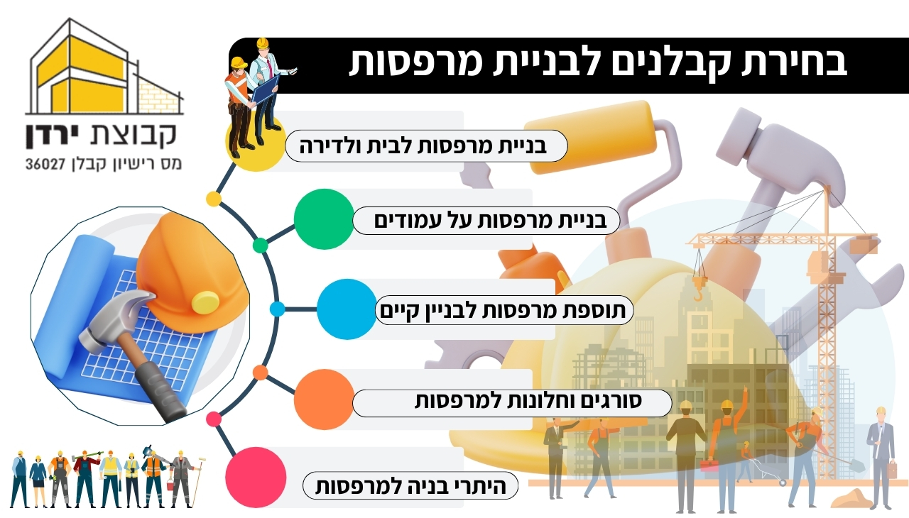 בחירת קבלנים לבניית מרפסות