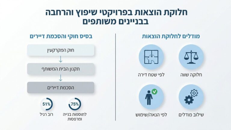 ישיבת ועד בית בנושא חלוקת הוצאות שיפוץ